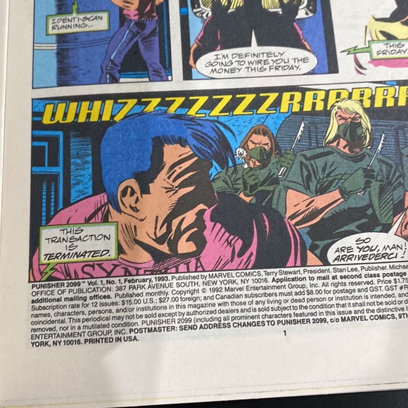 The Punisher 2099 Vol. 1, No. 1 (1993) - Marvel Comic Book - Picture 6 of 10